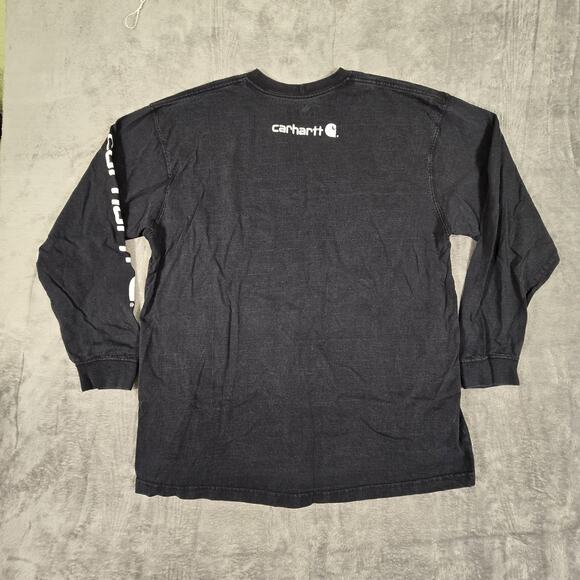 Carhartt Shirt Men XL Black Original Fit Gorpcore Camping Fishing Hunt K231 - Picture 3 of 9